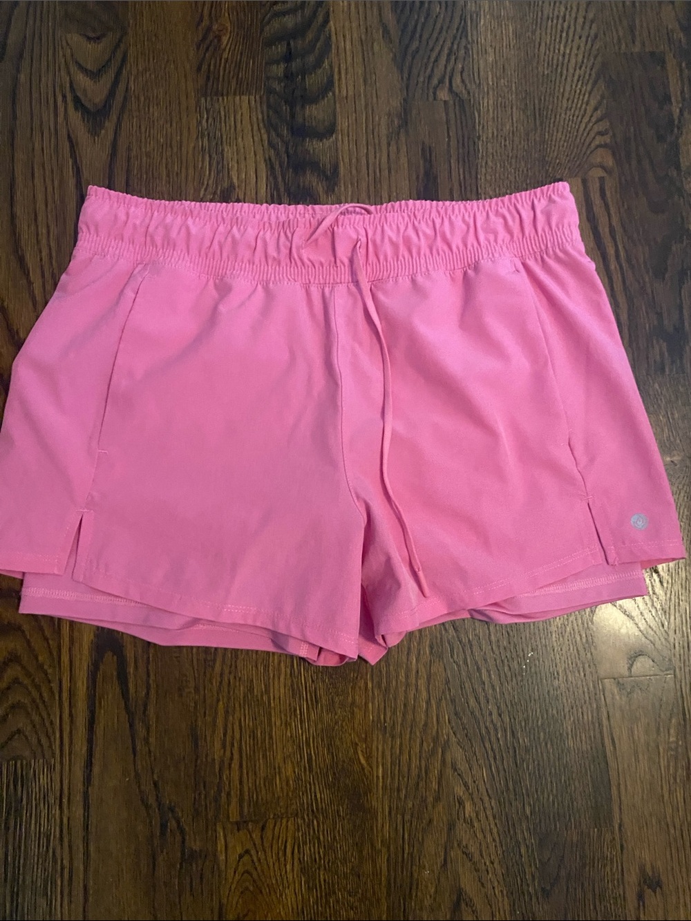 Apana Pink Athletic Running Shorts with Drawstring